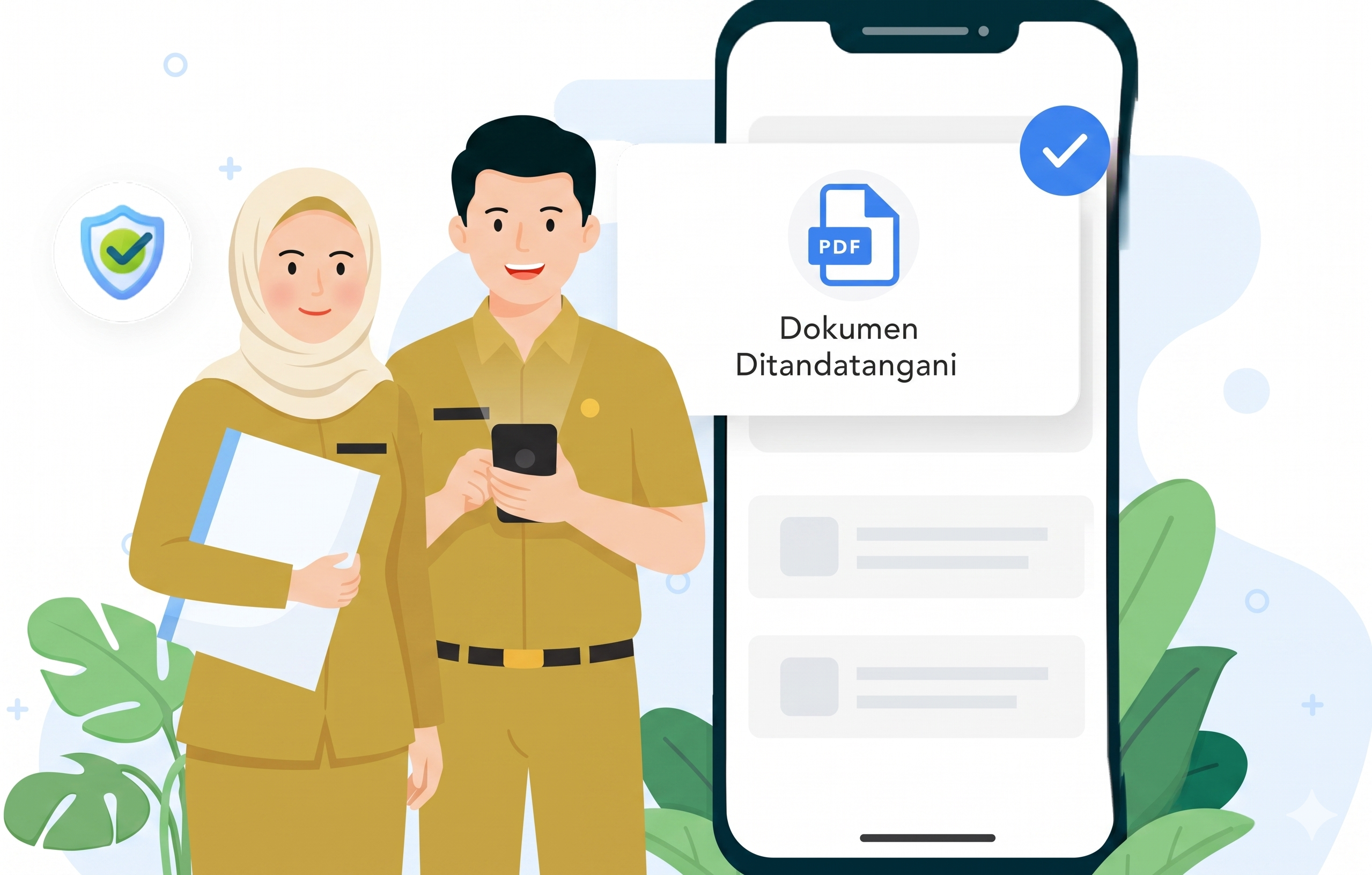 Ilustrasi Tanda Tangan Elektronik Sambas